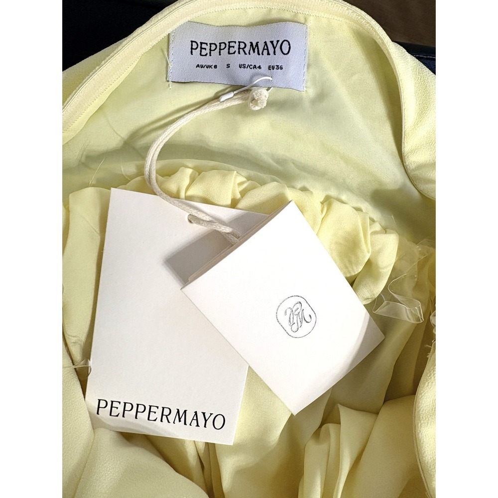 Peppermayo Saturn Mini Dress Yellow Size US 4 (NWT) - Picture 5 of 9